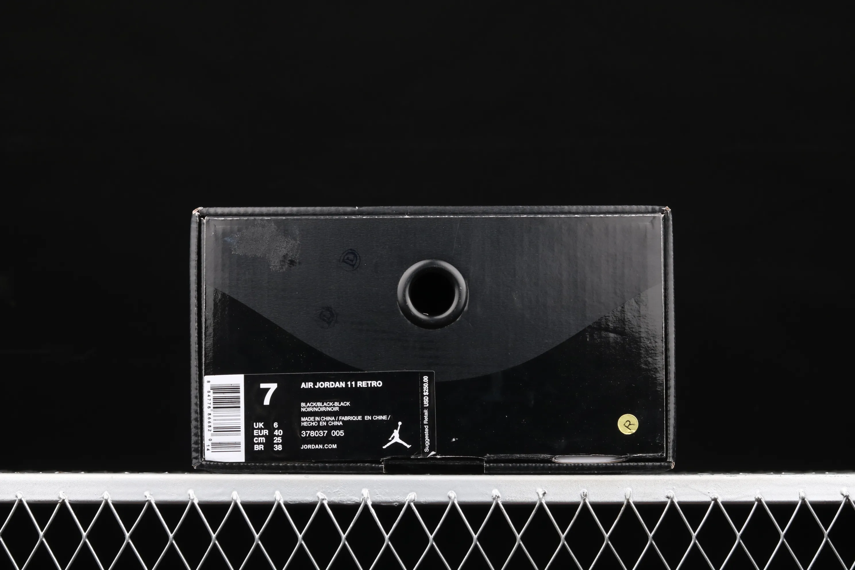 All categories Air Jordan Jordan series basketball shoes Air Jordan 11 X version Air Jordan 11 "Cap and Gown" AJ11 Joe 11 Black Gamma Black Warrior 378037-005